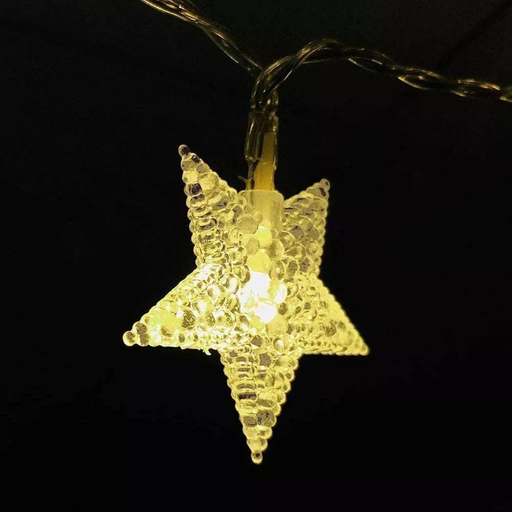 Christmas Star String Lights Atmosphere Lights, Light Up The Dream Festival, Create A Beautiful Atmosphere, Illuminate The Romantic Festival, Create A Magical Scene