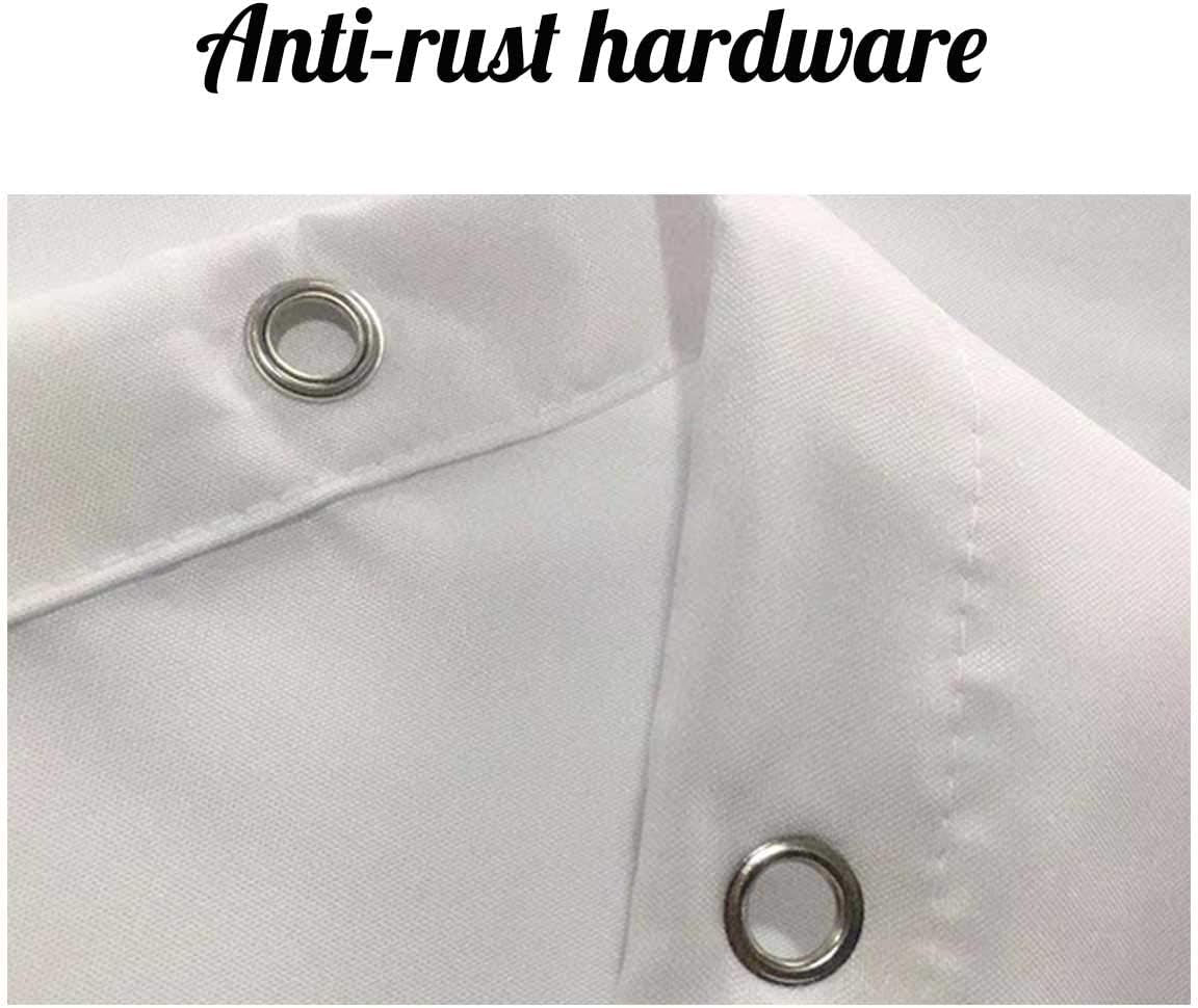 70X70 Inches Get Naked Shower Curtain Set Funny Quote Durable Waterproof Polyester Shower Curtain Bathroom Bath Decor Cloth Fabric + 12 Hooks(White)