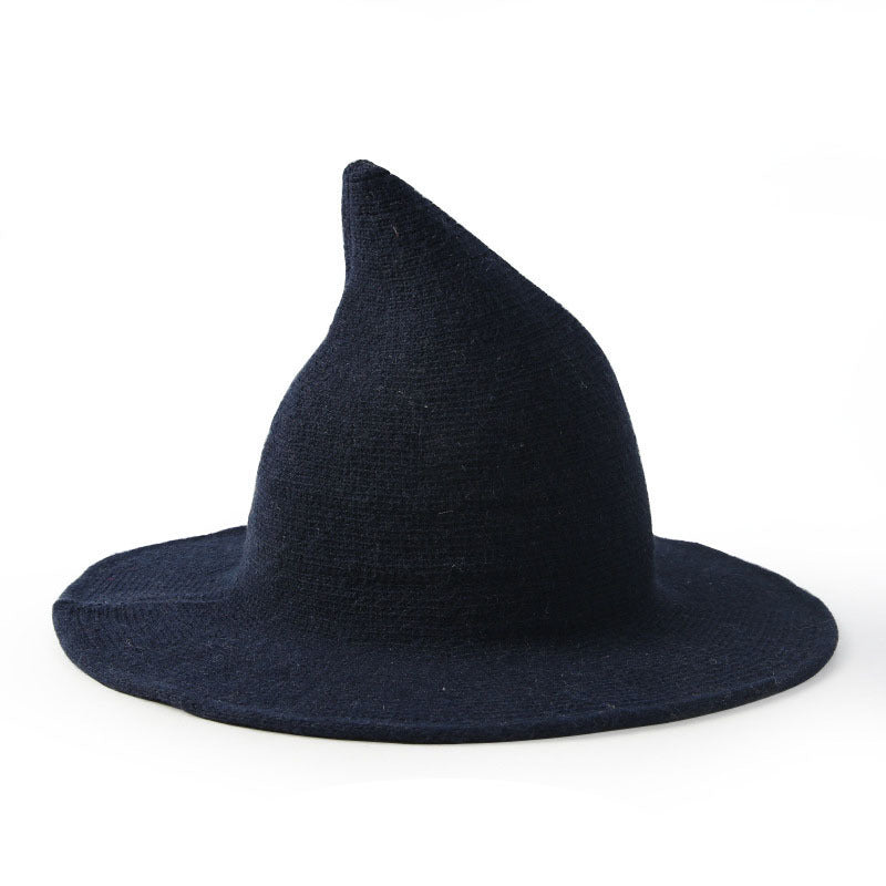 Halloween Wizard Hat - Wool Ghost Devil Costume Accessory