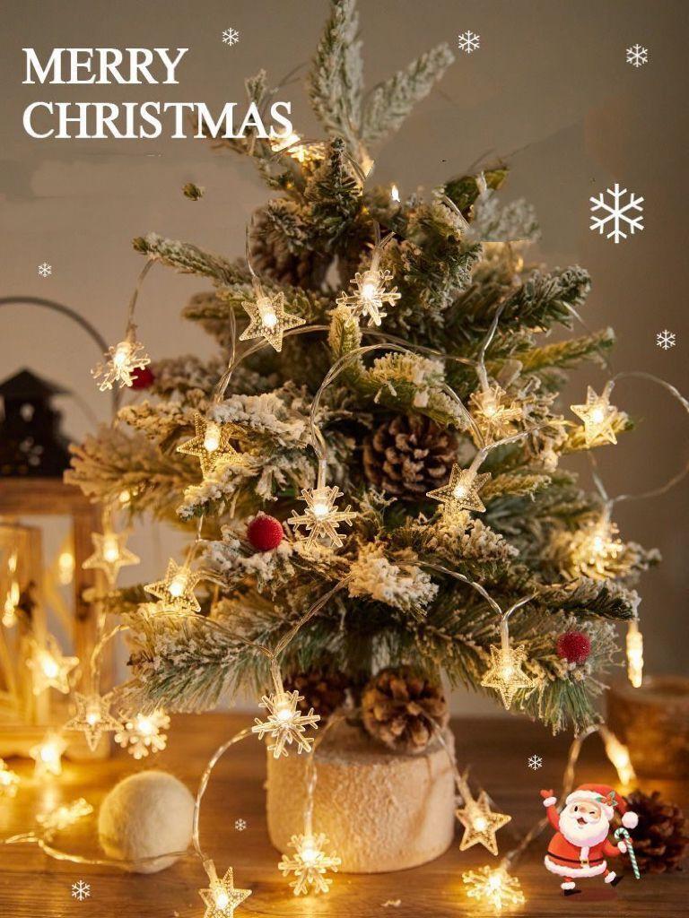 Christmas Star String Lights Atmosphere Lights, Light Up The Dream Festival, Create A Beautiful Atmosphere, Illuminate The Romantic Festival, Create A Magical Scene