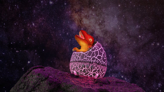 Cross-border Starry Sky Light, Cracked Translucent Dinosaur Egg Starry Sky Projection Light