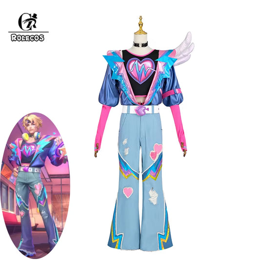 LOL Lovestruck Ezreal Cosplay Costume LOL Valentine'S Day New Skin Ezreal Men Cosplay Costume Halloween Full Set