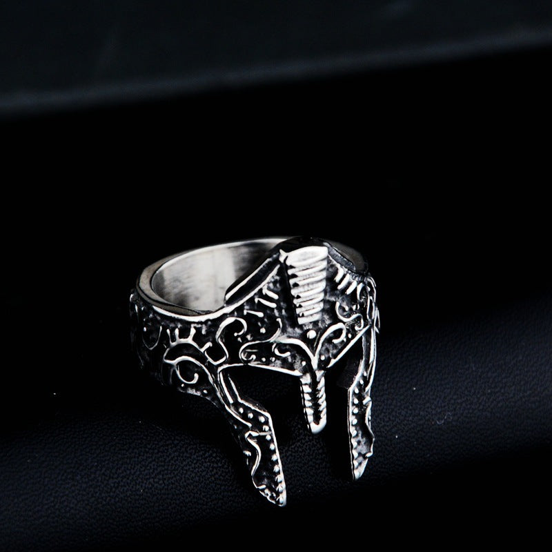 Warrior Mask Ring - Fashion Personality Accessory
