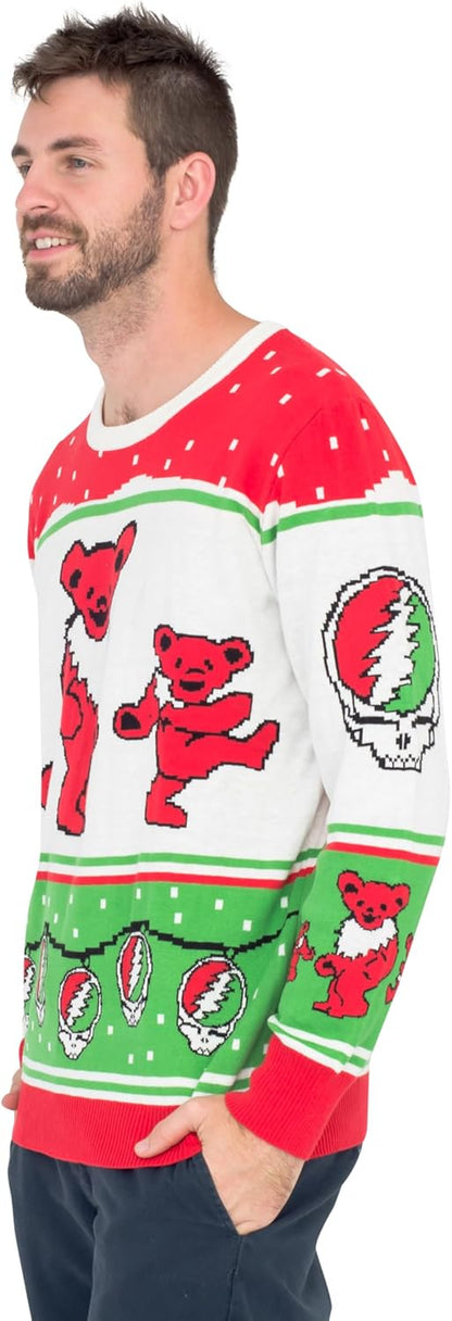 Grateful Dead Bears and Ornaments Christmas Sweater