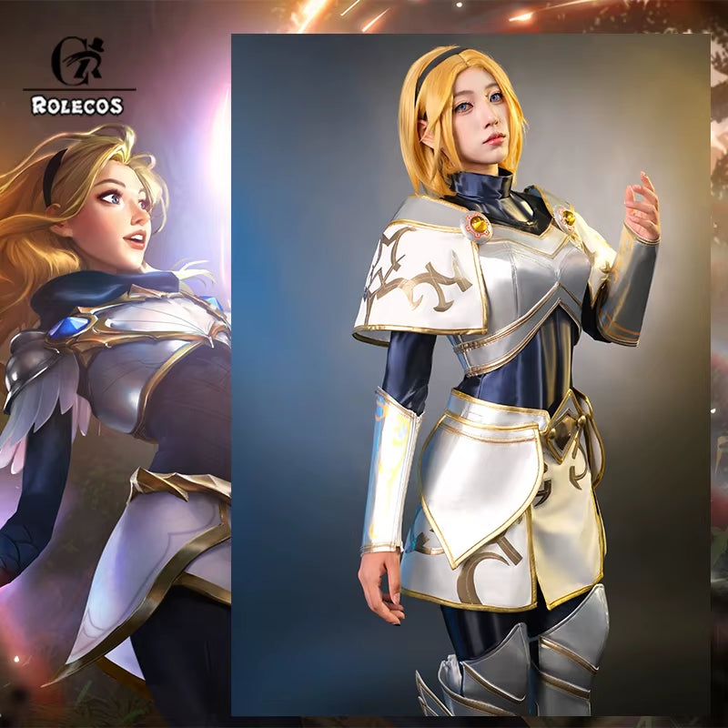 Game LOL the Lady of Luminosity Lux Cosplay Costume Lux Magic College Girl Uniform Women Costume Halloween Full Set
