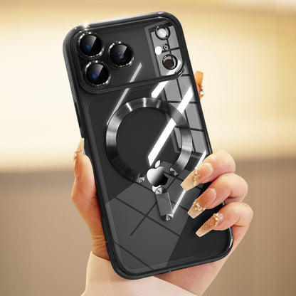 For Iphone 17 Pro Max/Air/17 Pro/17 Slim Plating Clear Mag Safe Lens Screen Case