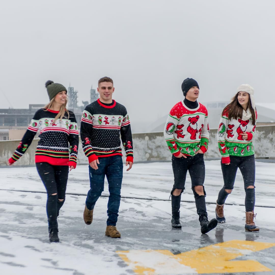 Grateful Dead Bears and Ornaments Christmas Sweater