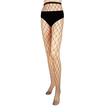 1Pc Women Fishnet Tights Sexy High Waist Fishnet Pantyhose Stretchy Mesh Hollow Out Tights Stockings With Medium Large Hole Choices