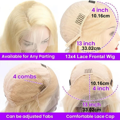 4x4 Lace Front Wig 10 Inch Straight - Non-Toxic Synthetic Hair Wig