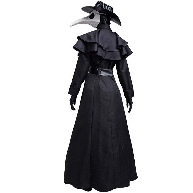 Plague Doctor Mask - Medieval Steampunk Beak Crow Halloween Costume