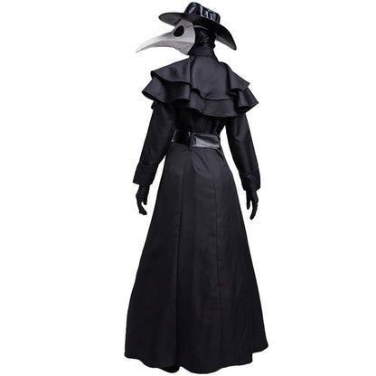 Plague Doctor Mask - Medieval Steampunk Beak Crow Halloween Costume