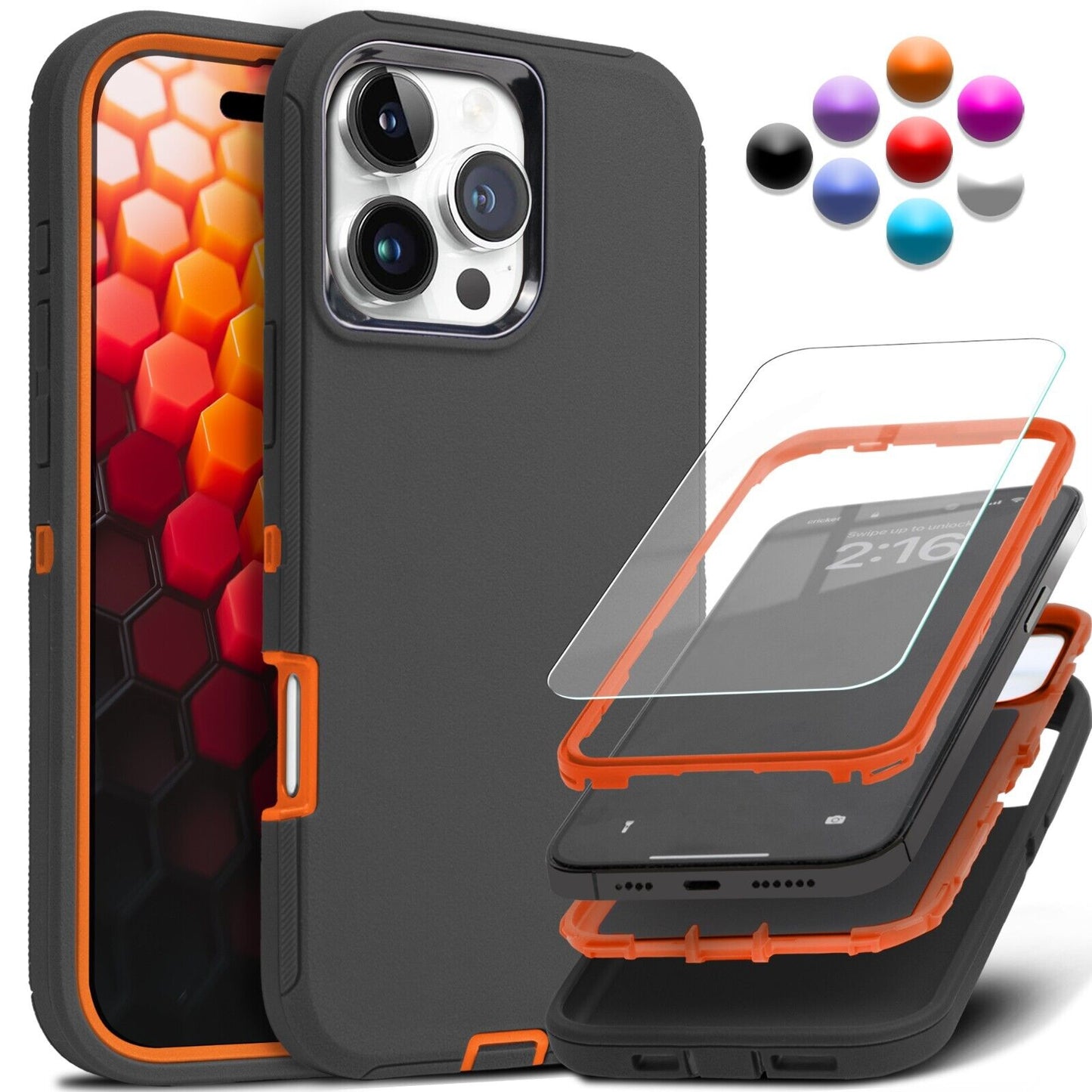 Shockproof Heavy Duty Case for Iphone 17 Pro Max Cover