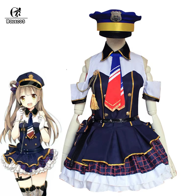 Lovelive! Kotori Minami Cosplay Costume Anime Love Live Lolita Minami Kotori Policewoman Costume Women Uniform Halloween