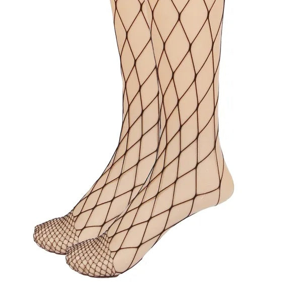 Women Fishnet Tights Sexy High Waist Fishnet Pantyhose Stretchy Mesh Hollow Out Tights Stockings