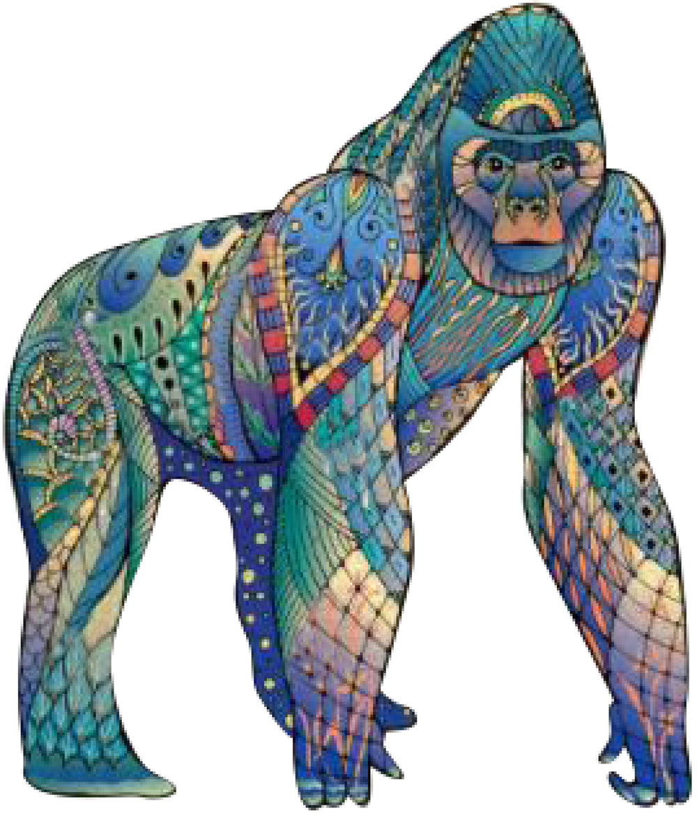 Animal Shaped Wooden Jigsaw Puzzles - Colorful Elephant & Turtle Christmas Gift for Kids Ages 4-6