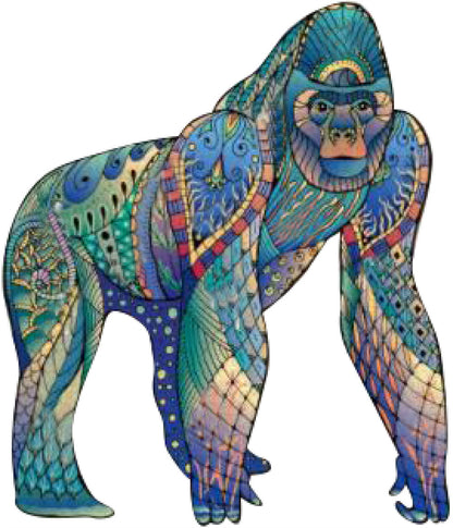 Animal Shaped Wooden Jigsaw Puzzles - Colorful Elephant & Turtle Christmas Gift for Kids Ages 4-6