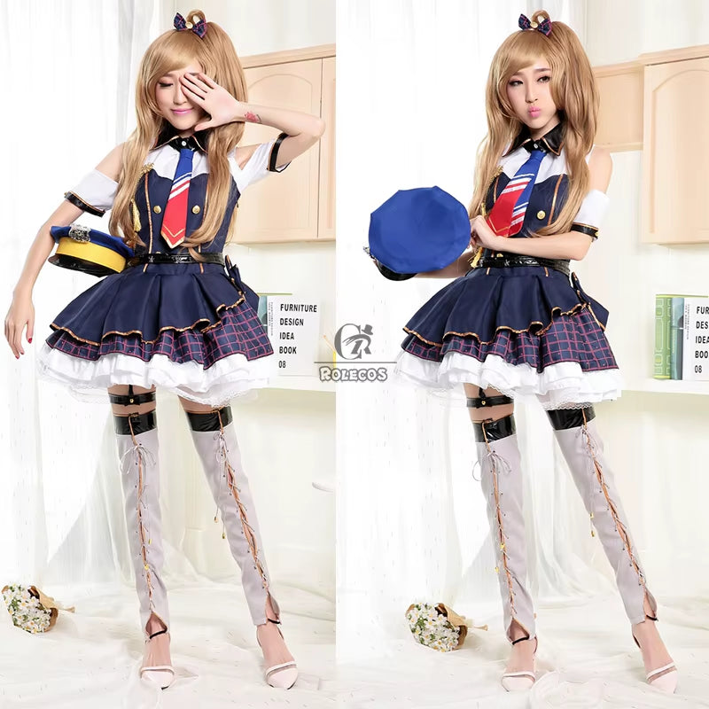 Lovelive! Kotori Minami Cosplay Costume Anime Love Live Lolita Minami Kotori Policewoman Costume Women Uniform Halloween