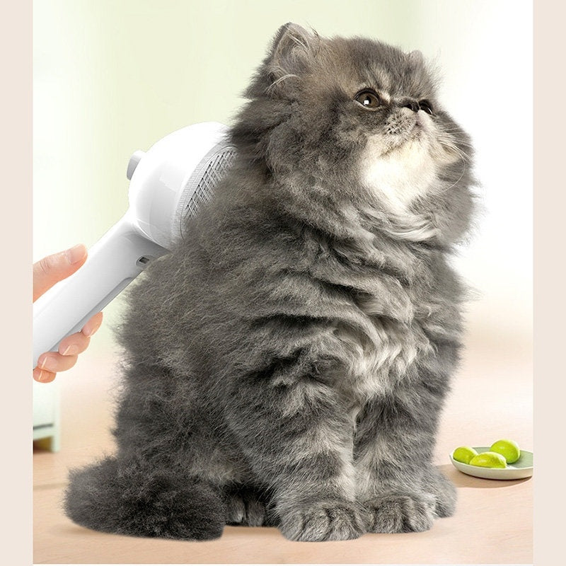 Pet Grooming Brush with Water Spray - Self-Cleaning Hair Remover for Dogs & Cats