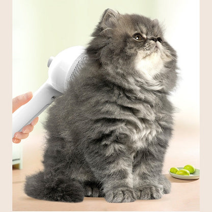 Pet Grooming Brush with Water Spray - Self-Cleaning Hair Remover for Dogs & Cats