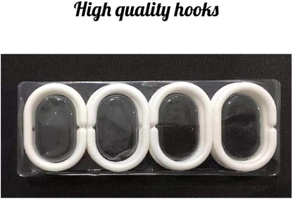 70X70 Inches Get Naked Shower Curtain Set Funny Quote Durable Waterproof Polyester Shower Curtain Bathroom Bath Decor Cloth Fabric + 12 Hooks(White)