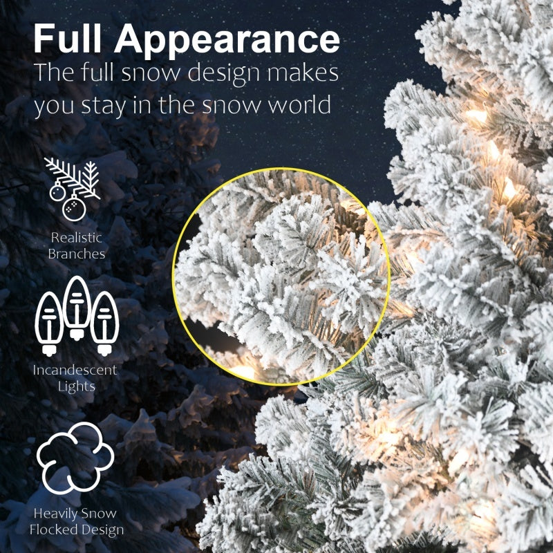 Christmas Tree Decorations with LED Lights - PVC Holiday Ornaments