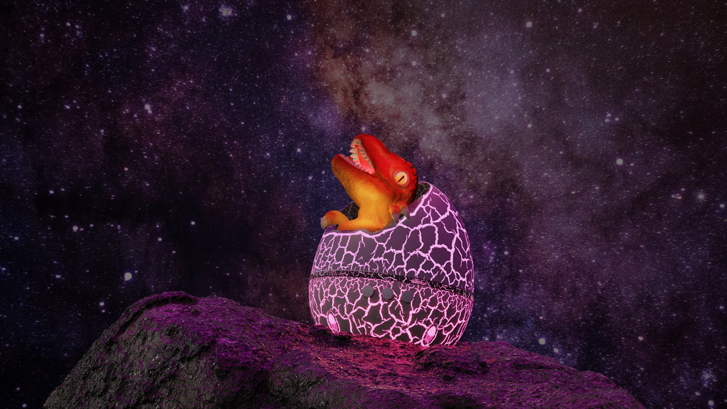 Cross-border Starry Sky Light, Cracked Translucent Dinosaur Egg Starry Sky Projection Light