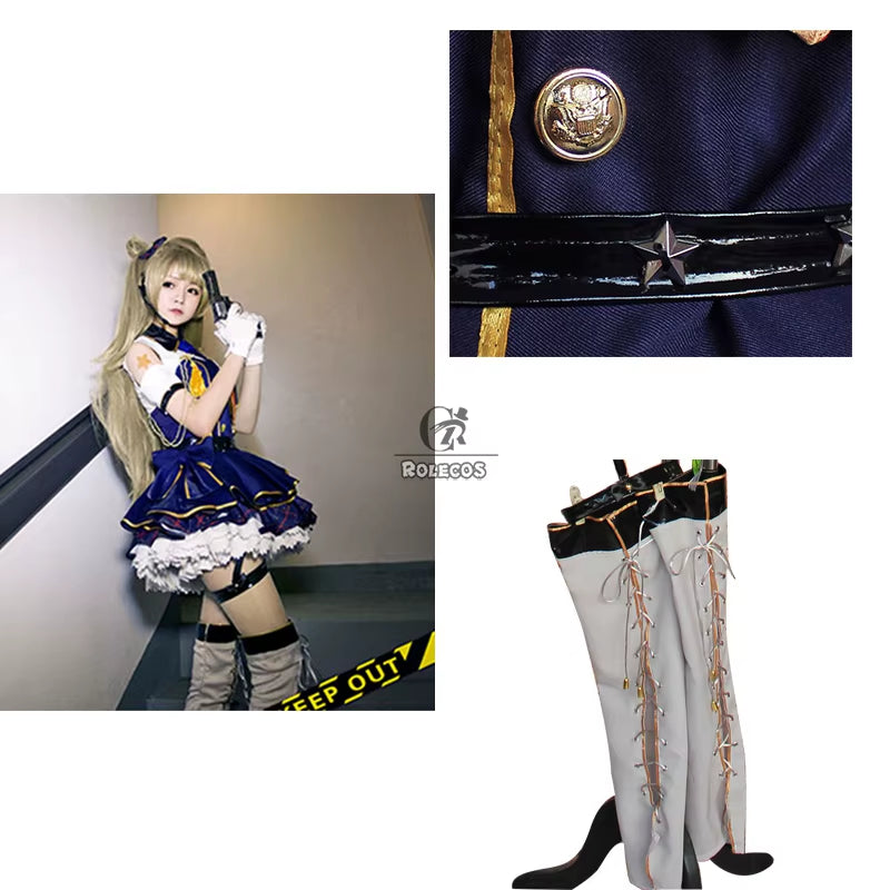 Lovelive! Kotori Minami Cosplay Costume Anime Love Live Lolita Minami Kotori Policewoman Costume Women Uniform Halloween