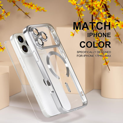 For Iphone 17 Pro Max/Air/17 Pro/17 Slim Plating Clear Mag Safe Lens Screen Case