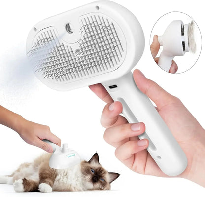 Pet Grooming Spray Brush - Professional Hair Remover with Water Mist for Dogs & Cats
