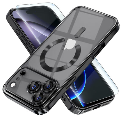 For Iphone 17 Pro Max/Air/17 Pro/17 Slim Plating Clear Mag Safe Lens Screen Case