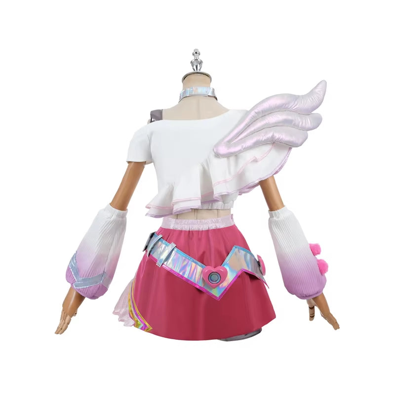 LOL Lovestruck Lux Cosplay Costume LOL Valentine'S Day New Skin Lux Women Cosplay Costume Halloween Full Set