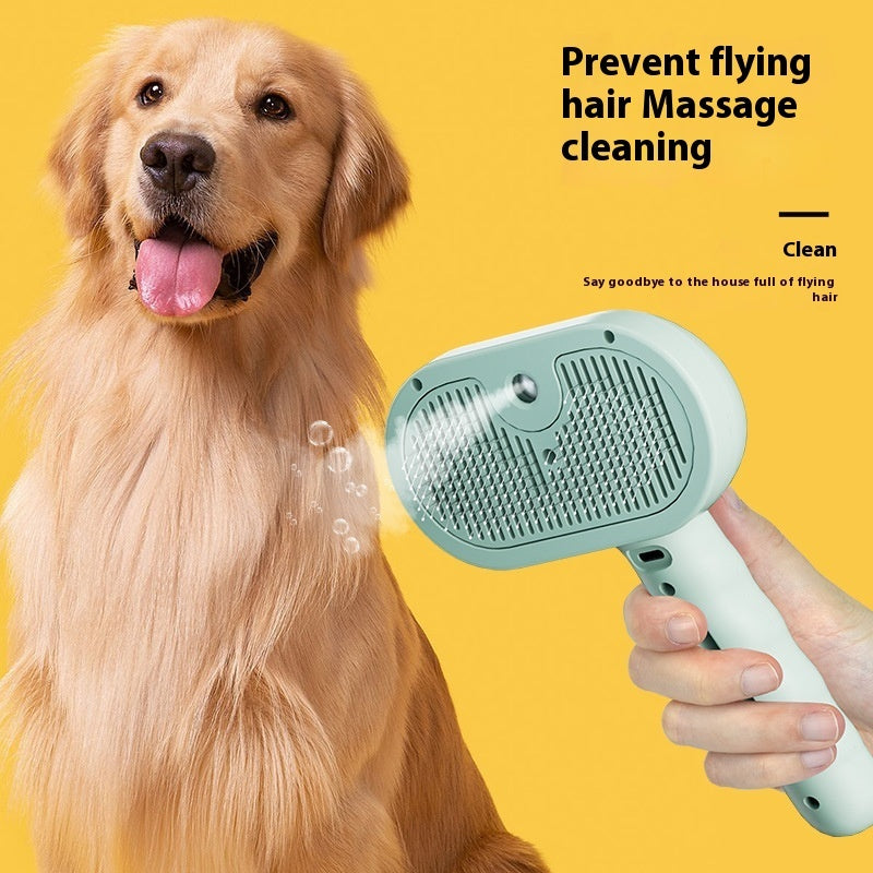 Pet Grooming Spray Brush - Professional Hair Remover with Water Mist for Dogs & Cats