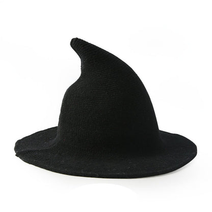 Halloween Wizard Hat - Wool Ghost Devil Costume Accessory