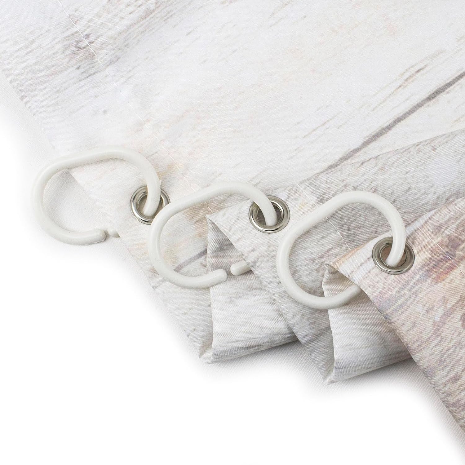 Farm Shower Curtain Decor, Rustic Wooden Wall Farm Little Animals Horse and Cow Shower Curtains 60X72 Inches Polyester Fabric Bathroom Decorations Bath Curtains Hooks Included