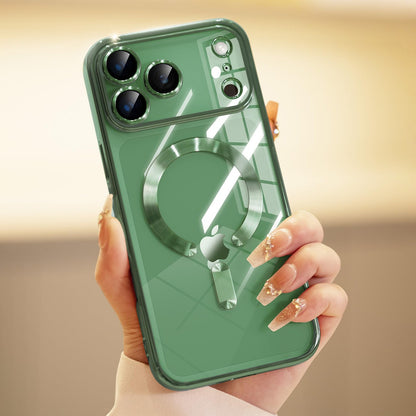 For Iphone 17 Pro Max/Air/17 Pro/17 Slim Plating Clear Mag Safe Lens Screen Case