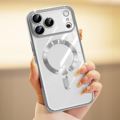 For Iphone 17 Pro Max/Air/17 Pro/17 Slim Plating Clear Mag Safe Lens Screen Case
