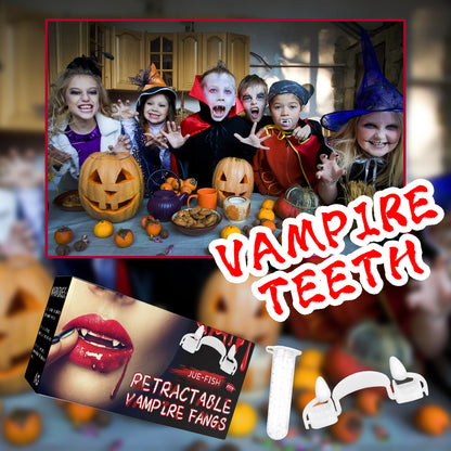 Retractable Vampire Fangs Party Dance Fangs Spoof Teeth Halloween Costume