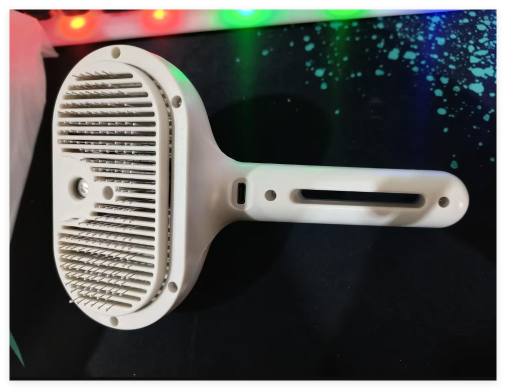 Pet Grooming Brush with Water Spray - Self-Cleaning Hair Remover for Dogs & Cats