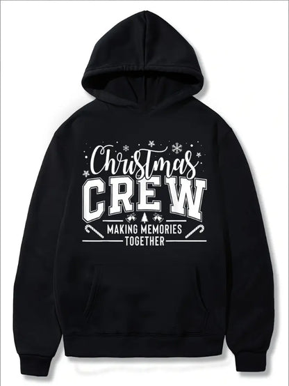 Christmas Family Hoodie 2024 Christmas Fun Men's And Women's Oversized Hoodies, Sweatshirts, Crew Neck, Long Sleeves, Hoodies, Pullovers, Tops, With Pockets