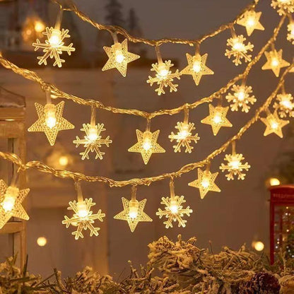 Christmas Star String Lights Atmosphere Lights, Light Up The Dream Festival, Create A Beautiful Atmosphere, Illuminate The Romantic Festival, Create A Magical Scene