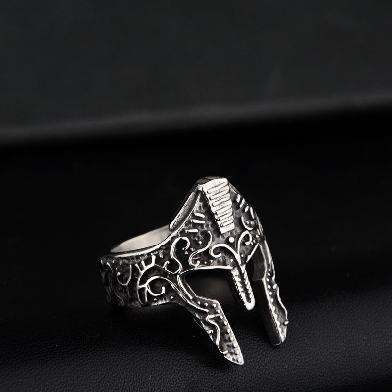 Warrior Mask Ring - Fashion Personality Accessory