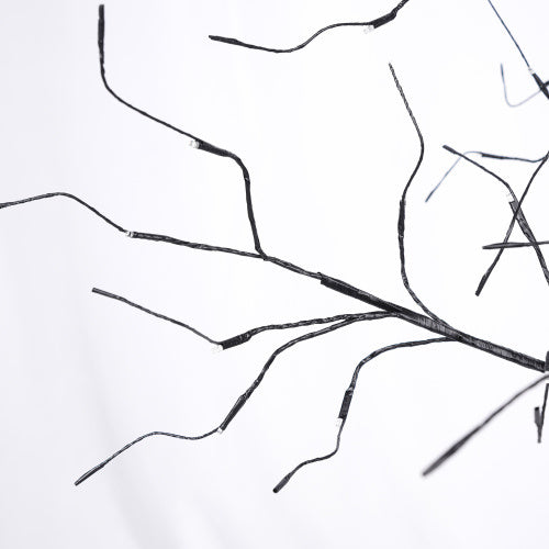 Halloween Spooky Trees with Purple Lights - 3 Pack 4FT 5FT 6FT Black Trees