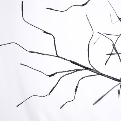 Halloween Spooky Trees with Purple Lights - 3 Pack 4FT 5FT 6FT Black Trees