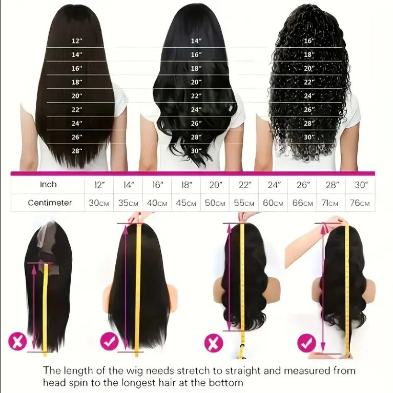 13x4 HD Lace Human Hair Wig - Brazilian Body Wave No Glue Wig