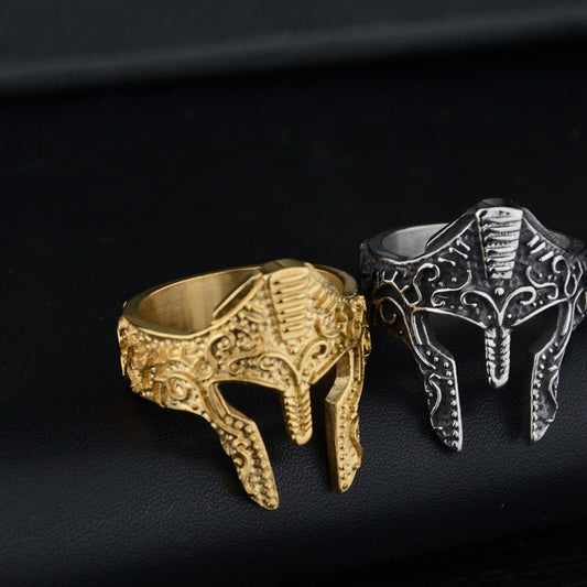 Warrior Mask Ring - Fashion Personality Accessory