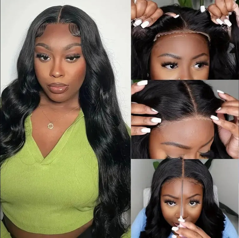 13x4 HD Lace Human Hair Wig - Brazilian Body Wave No Glue Wig