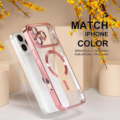 For Iphone 17 Pro Max/Air/17 Pro/17 Slim Plating Clear Mag Safe Lens Screen Case