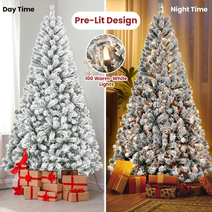 Christmas Tree Decorations with LED Lights - PVC Holiday Ornaments