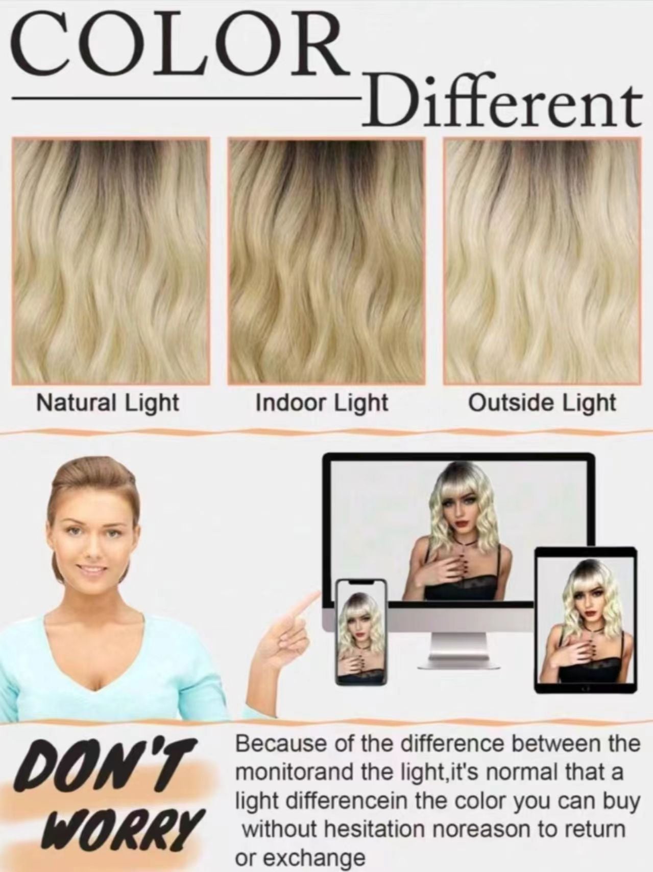 Synthetic Wavy Wig, Non-toxic Wig With Wave Head, With Bangs, Short Mixed Hair For Women, Heat Resistant, Suitable For The Whole Scene