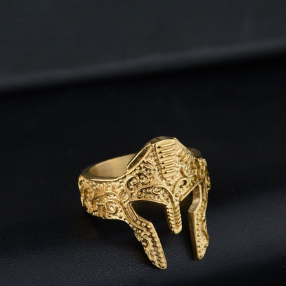 Warrior Mask Ring - Fashion Personality Accessory